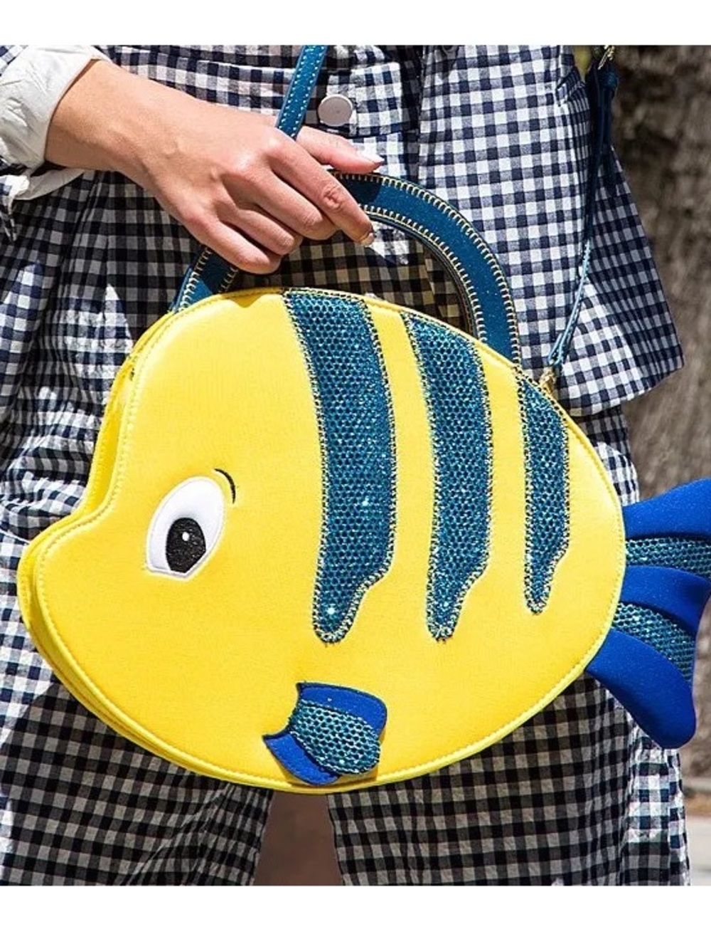 NWT Danielle Nicole Disney Flounder Handbag Tote